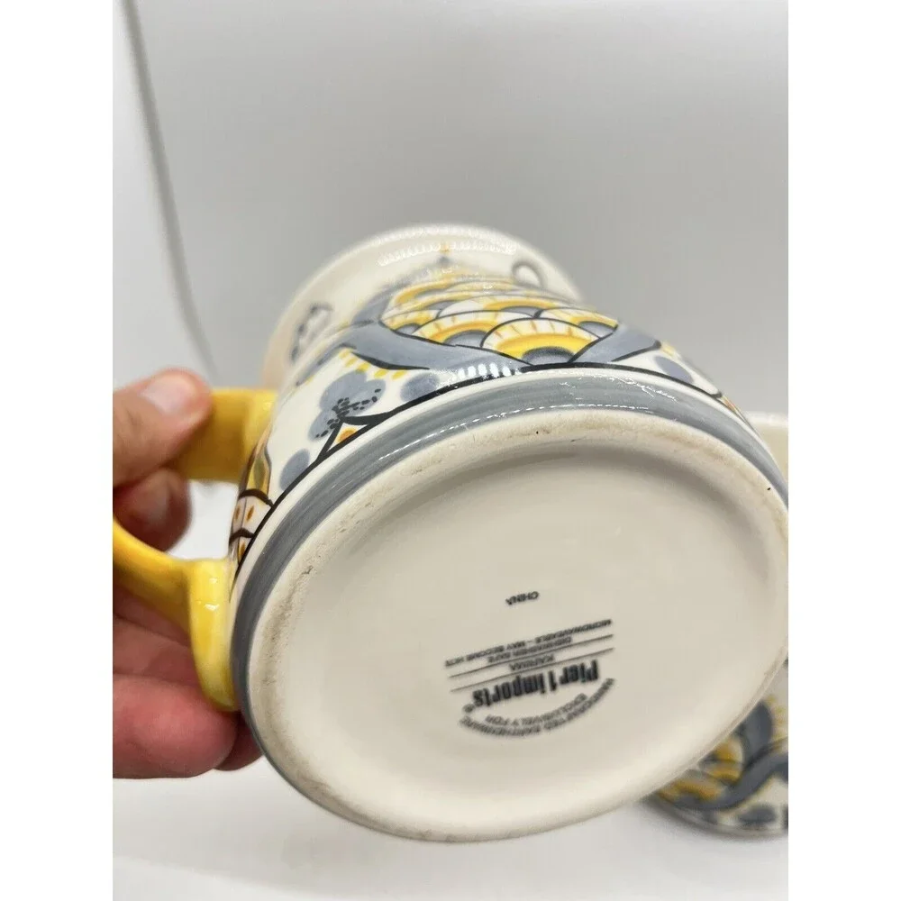 Pier 1 Large Coffee Mug 4 3/4
